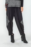 Black Baggy Elastic Pants