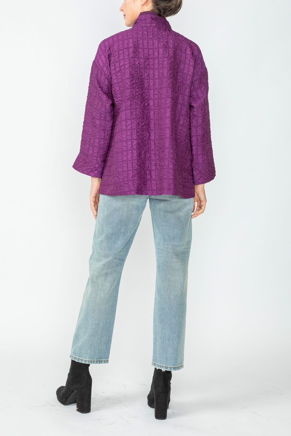 Plum Drop Sleeve Zip Jacket
