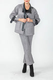 Gray D-Ring Trim Jacket