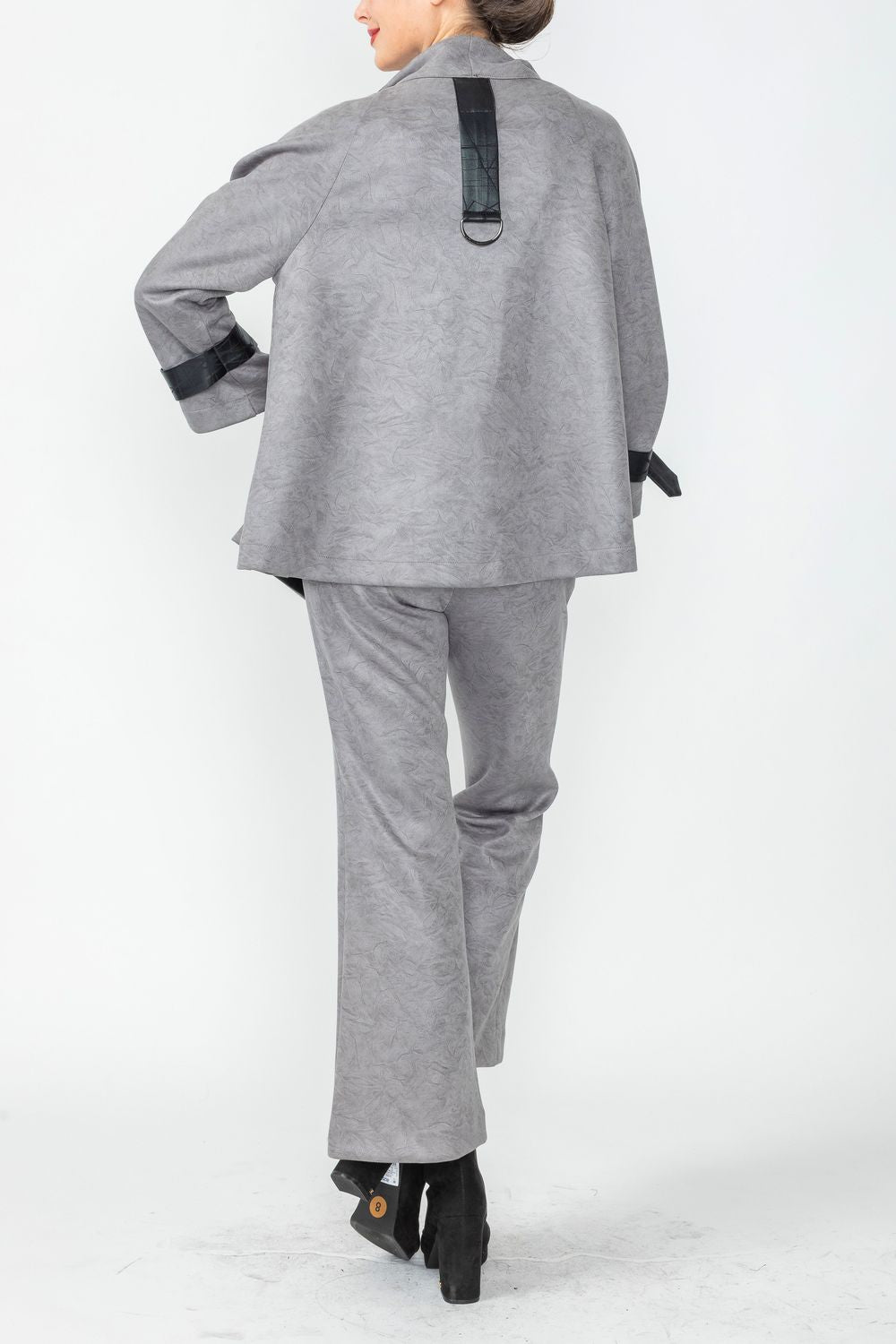 Gray D-Ring Trim Jacket