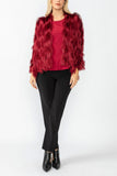 Burgundy Lagran Sleeve Jacket