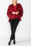 Burgundy Lagran Sleeve Jacket