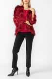 Burgundy Lagran Sleeve Jacket