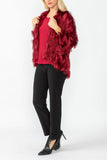 Burgundy Lagran Sleeve Jacket