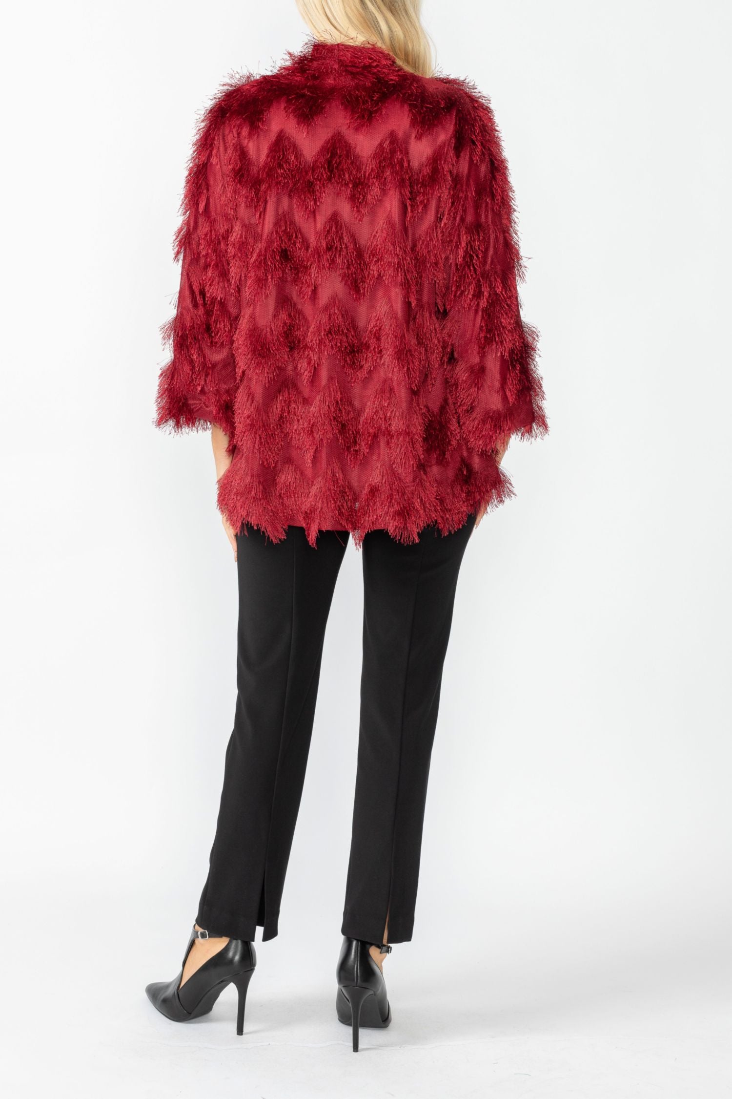 Burgundy Lagran Sleeve Jacket