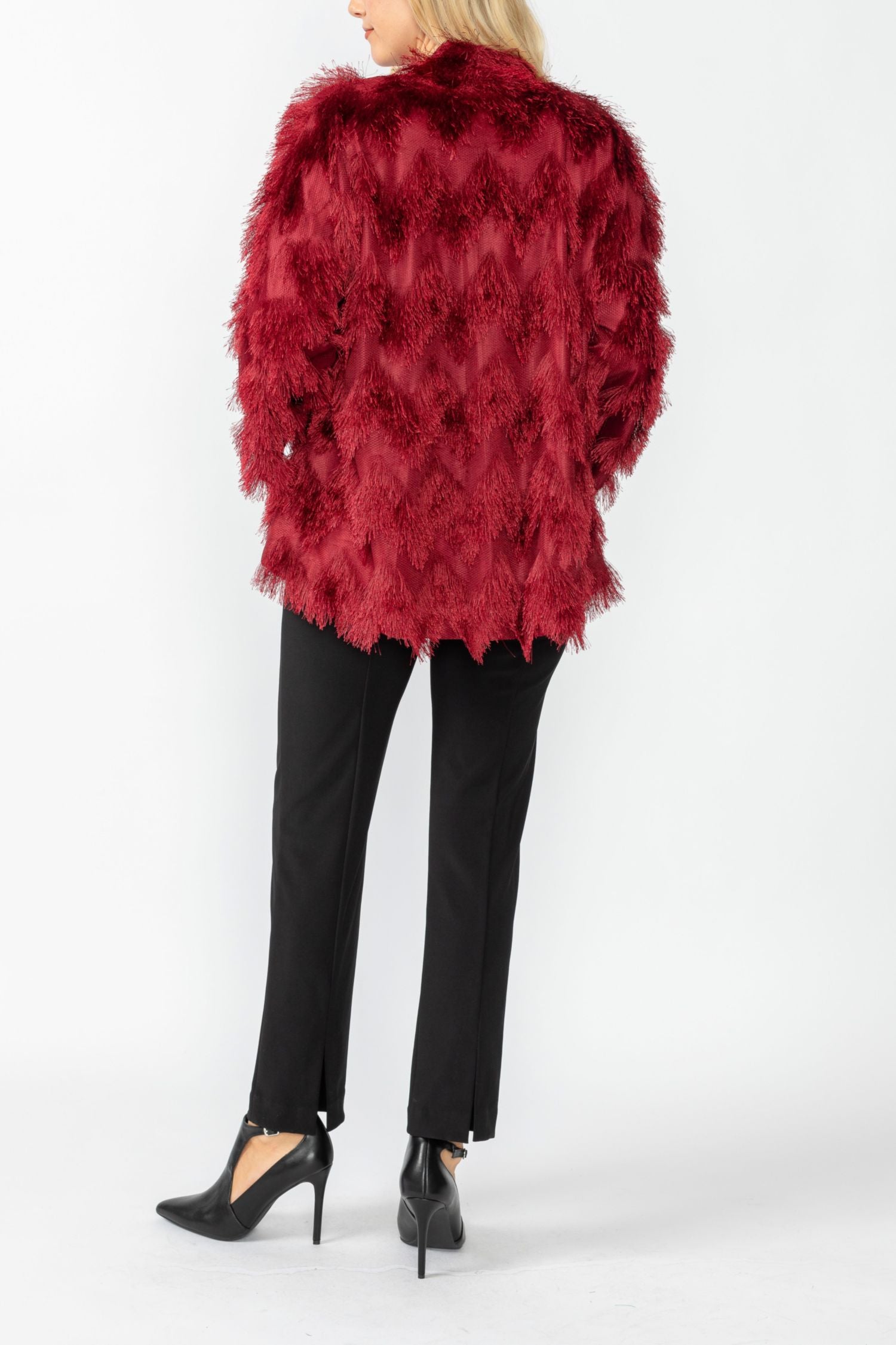 Burgundy Lagran Sleeve Jacket