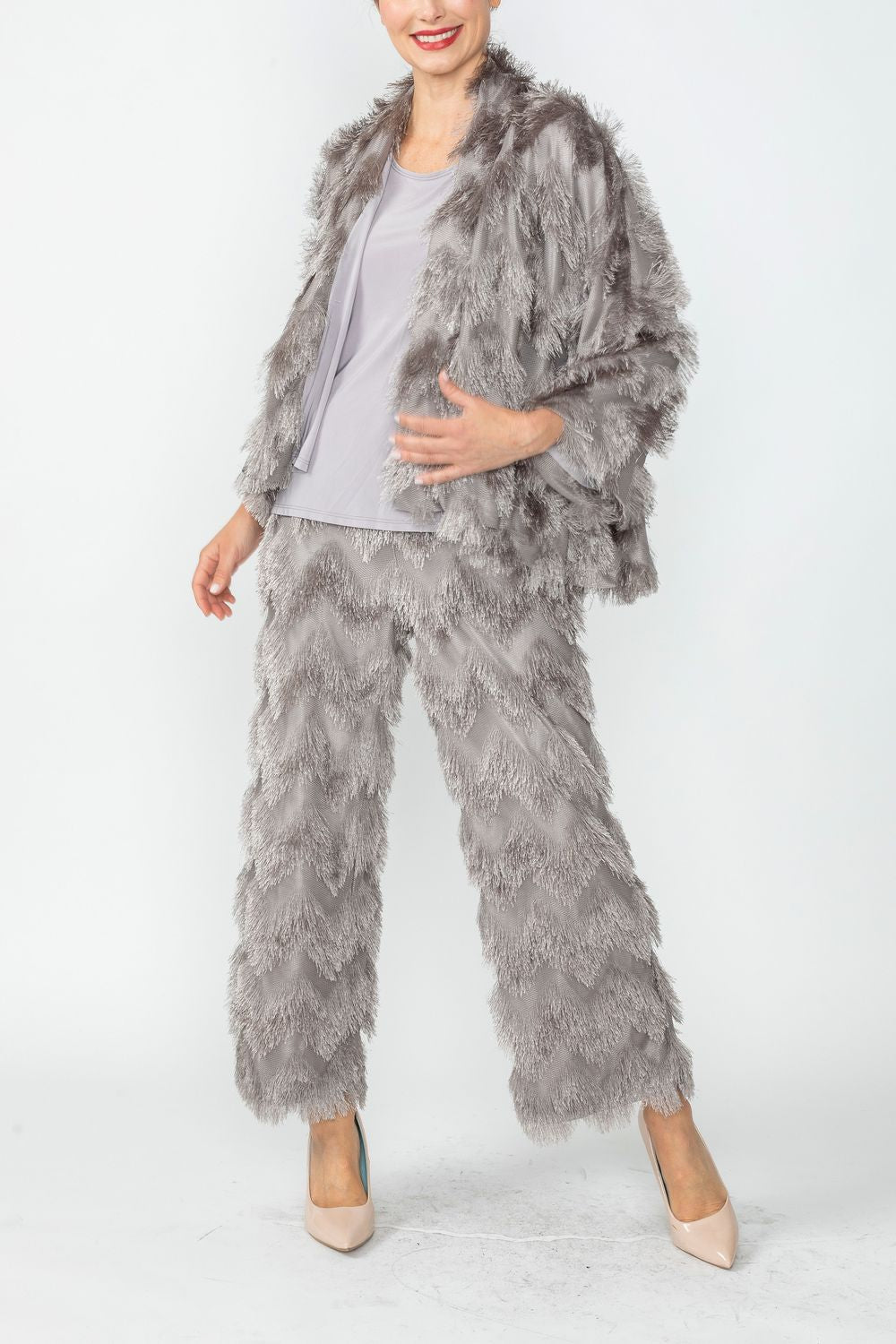 Gray Lagran Sleeve Jacket