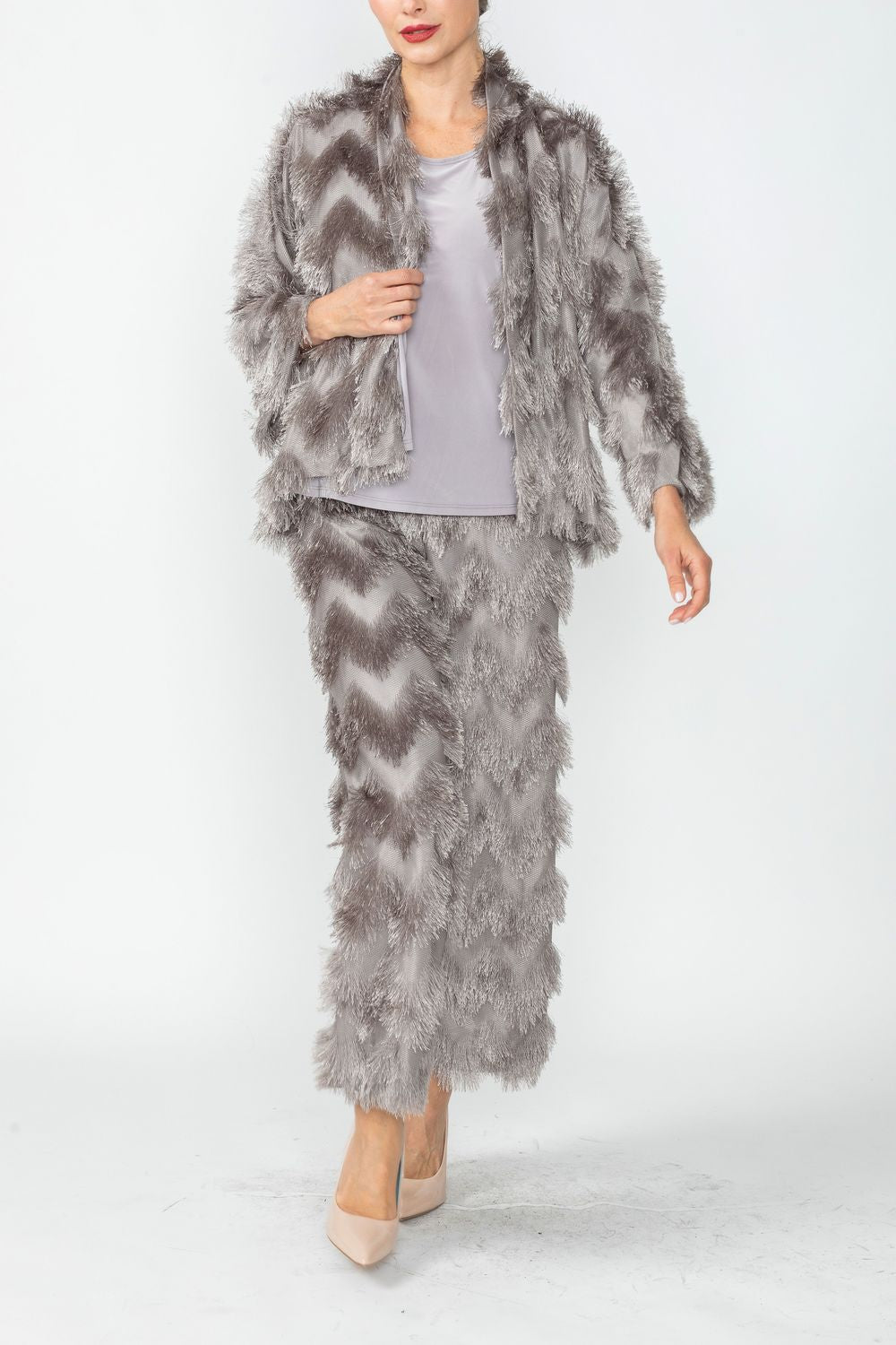 Gray Lagran Sleeve Jacket