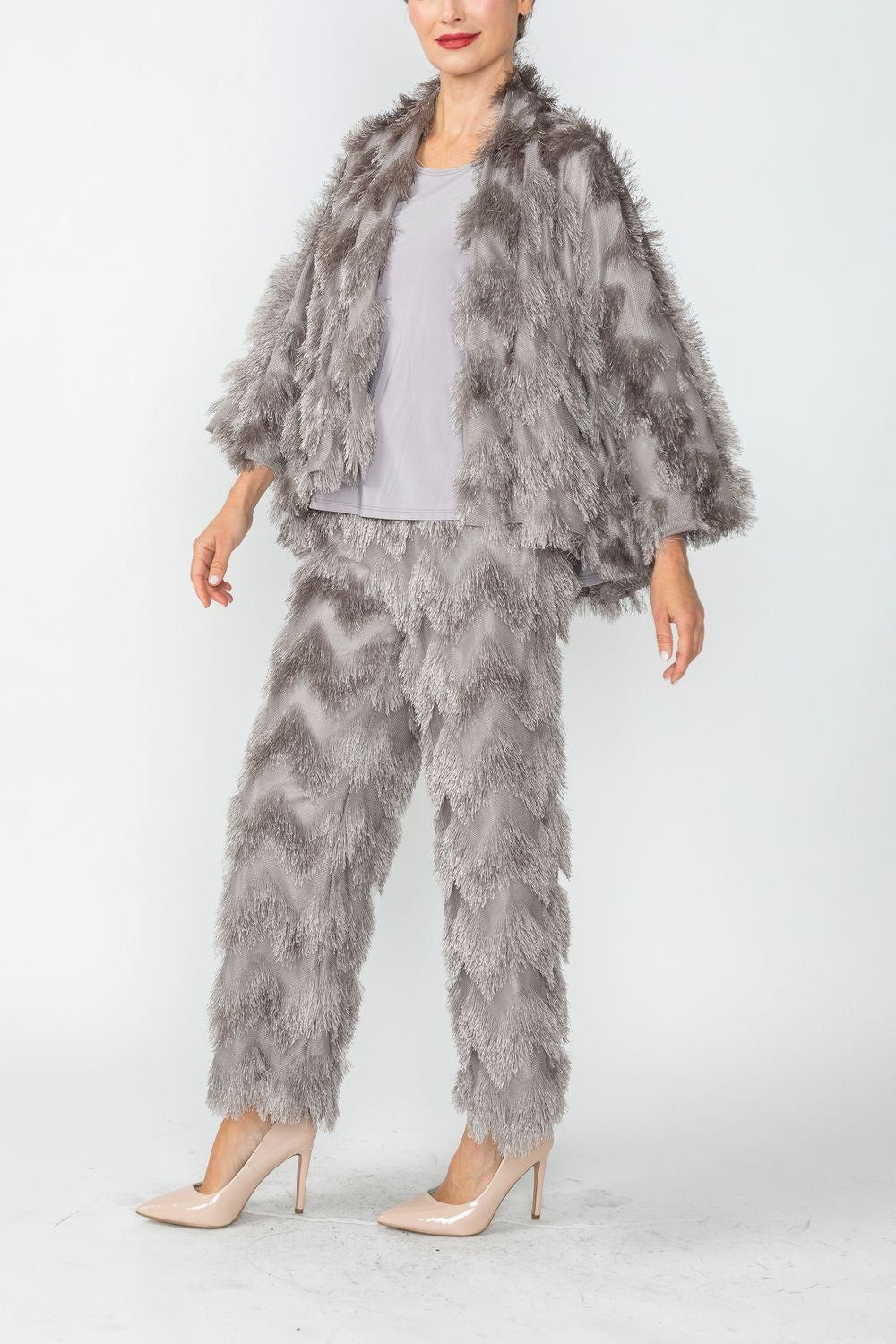 Gray Lagran Sleeve Jacket