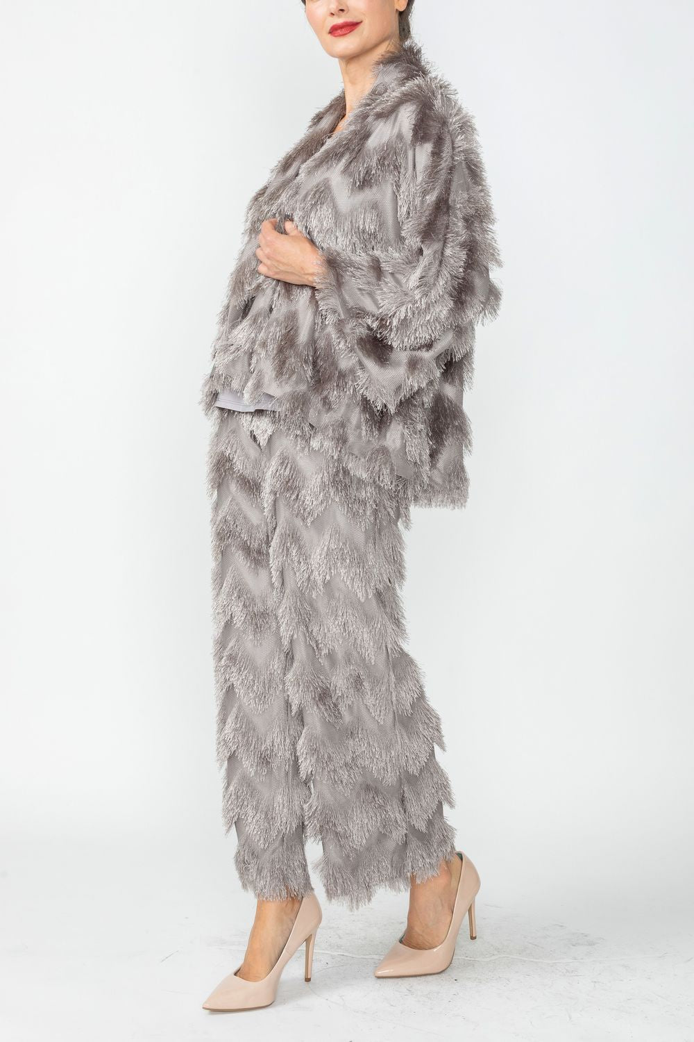 Gray Lagran Sleeve Jacket