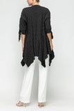 Black Dolman Sleeve Open Jacket