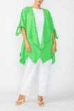 Green Dolman Sleeve Open Jacket