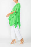 Green Dolman Sleeve Open Jacket