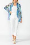 Very Peri Shawl Collar Mesh Jacket
