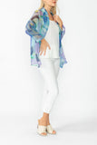 Very Peri Shawl Collar Mesh Jacket