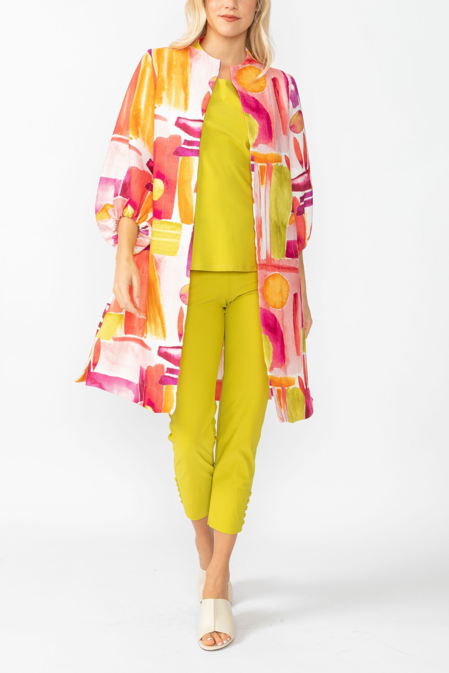 Pink Open Front Duster