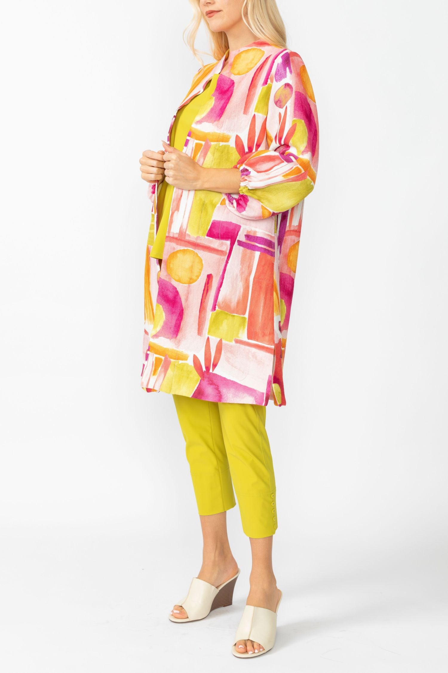 Pink Open Front Duster