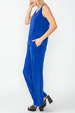 Royal Blue Wide Leg Long Pants & Scoop Neck Tank Top