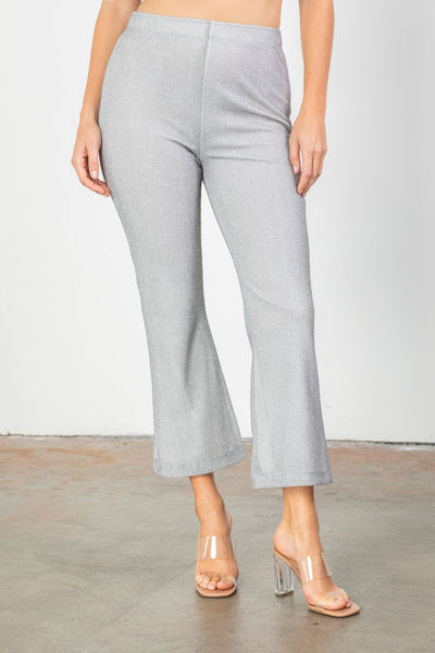 ★ DIAGONAL★ STRETCHY SHIRRING FLARE PANTS grey DA231PT09G 1175P-GRAY_1_ee26f1fe-1a3a-