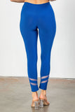 Soft Knit With Double Mesh Stripe Pants