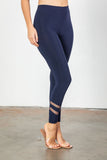 Soft Knit With Double Mesh Stripe Pants