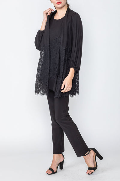 black lace cardigans for dresses Impression Lace Cardigan Black