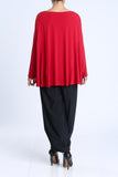 Red Round Neck Triangle Top