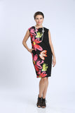 Floral Sleeveless Shift Dress