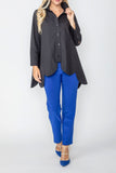 Black Waves-Bottom Casual Blouse