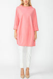 Coral Boat Neck Stand Collar Balloon Top