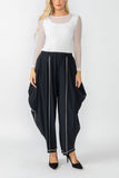 Black and White Wide Leg Pants