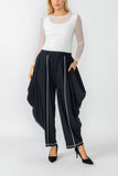 Black and White Wide Leg Pants