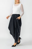 Black and White Wide Leg Pants