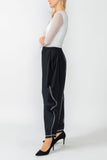 Black and White Wide Leg Pants