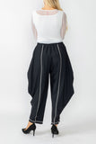 Black and White Wide Leg Pants