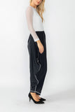 Black and White Wide Leg Pants