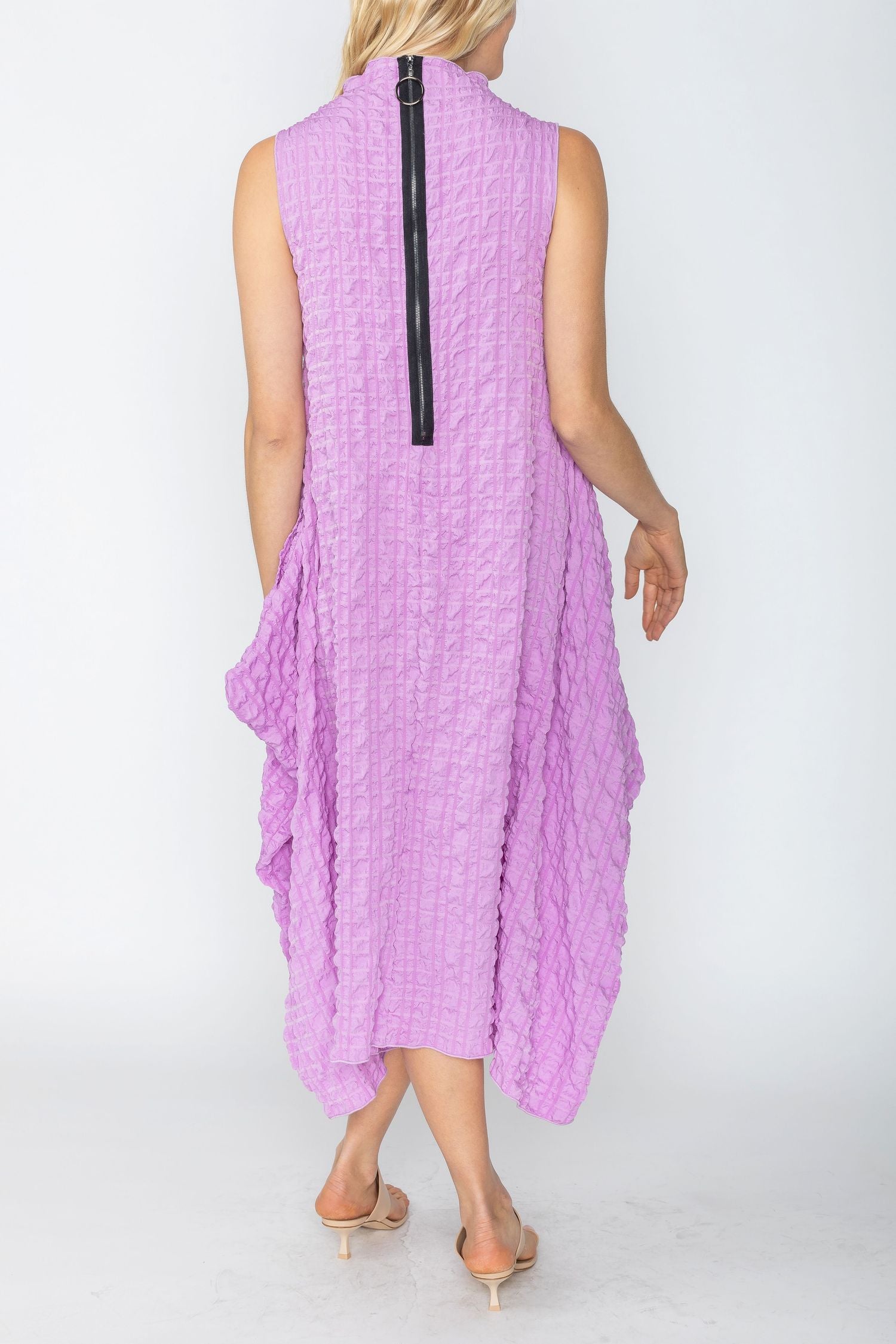 Bubble Check High Neck Dress Ocean / Small Bubble Check High Neck Dress Ocean / Small