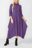 Purple Bubble Check Dress