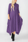 Purple Bubble Check Dress