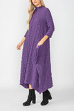 Purple Bubble Check Dress