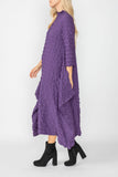 Purple Bubble Check Dress