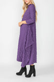 Purple Bubble Check Dress