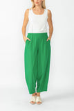 Green Stretch Bubble Pants