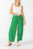 Green Stretch Bubble Pants