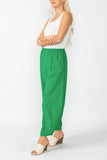 Green Stretch Bubble Pants