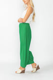 Green Stretch Bubble Pants