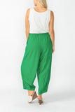 Green Stretch Bubble Pants