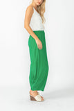 Green Stretch Bubble Pants