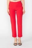 Red High Tech Pull On Slim Pants