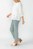 White Sheer Linen Top